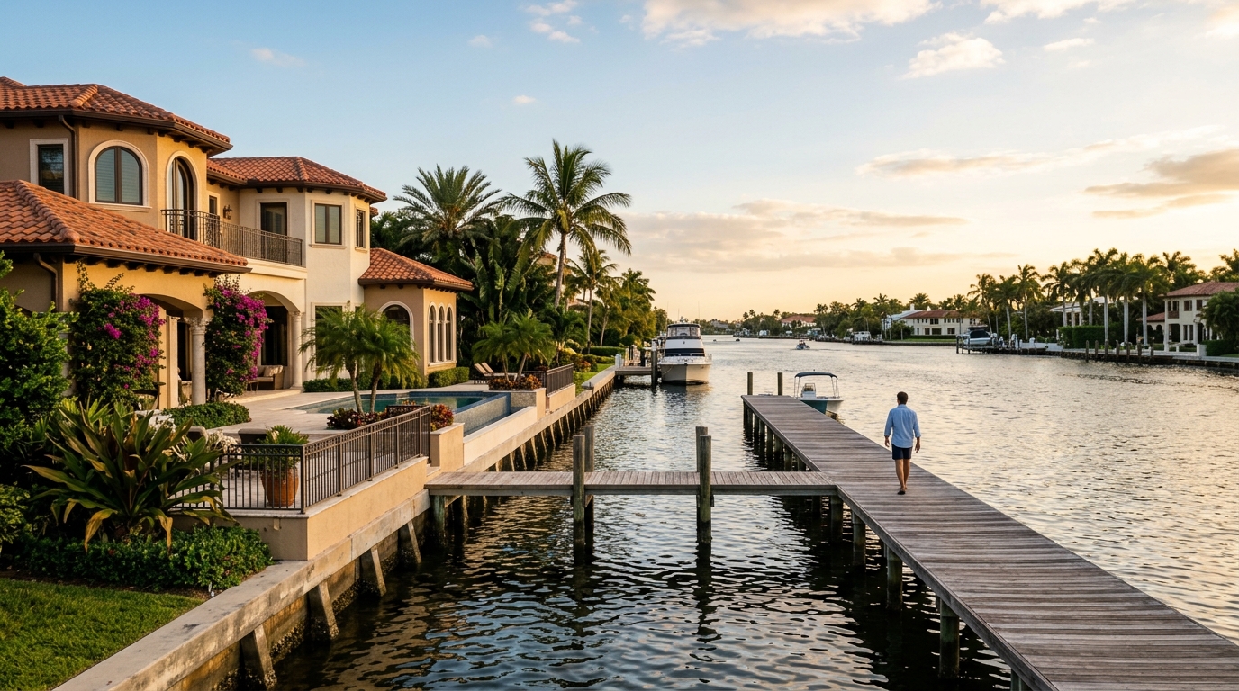 Intracoastal waterfront home represents a mid-range option within Ponte Vedra Beach real estate market
